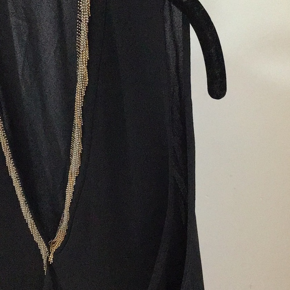 Zara Basic Collection Sleeveless Blouse With Gold… - image 5